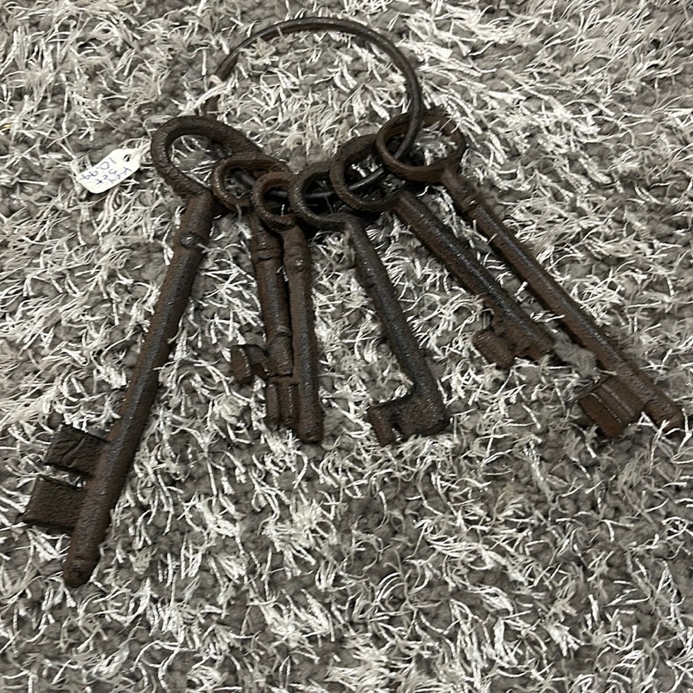 Skelton keys on ring.